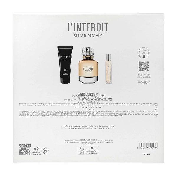 PerfumeriaErbelGivenchyL'InterditEDPZestawUpominkowyPrezentDlaKobiety