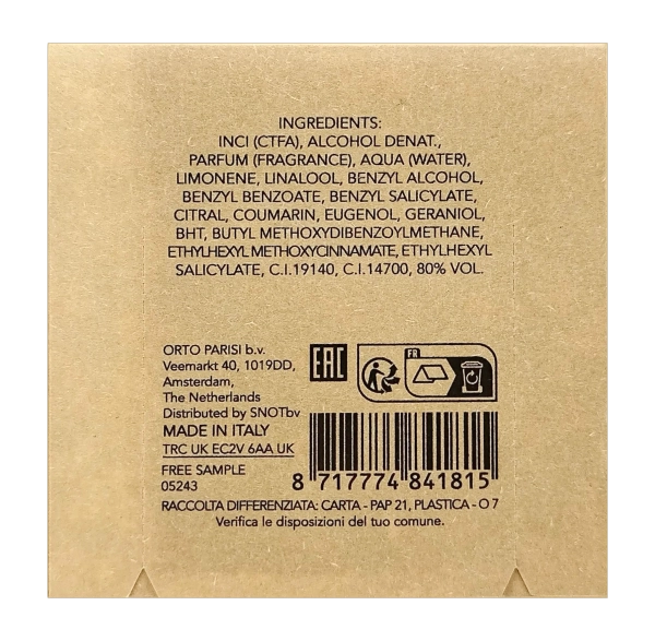 PerumeriaErbelOrtoParisiBergamaskParfumSamplePróbkaPerfumNiszowychUnisex