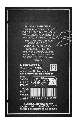 PerumeriaErbelNasomattoPardonEXTSamplePróbkaPerfumNiszowychUnisex