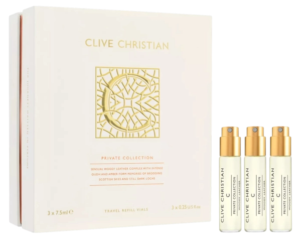 PerfumeriaErbelCliveChristianPrivateCollectionCWoodyLeatherIntenseOudhMasculineTravelRefillDlaSetDlaNiszaPrezent
