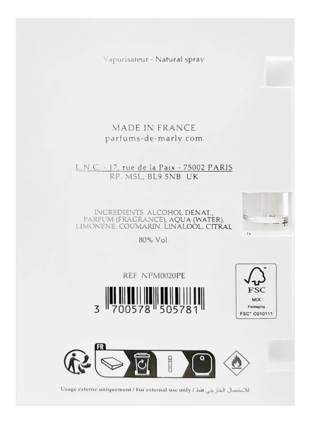 PerumeriaErbelPDMParfumsdeMarlyValayaExclusifParfumSamplePróbkaPerfumNiszowychKobieta