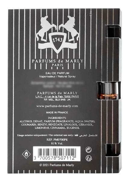 PerumeriaErbelParfumsdeMarlyHerodEDPSamplePróbkaPerfumNiszowychUnisexMężczyzna