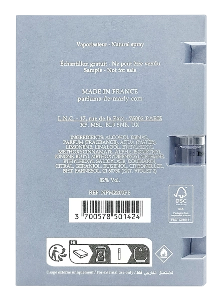 PerumeriaErbelParfumsdeMarlySedleyEDPSamplePróbkaPerfumNiszowychUnisexMężczyzna