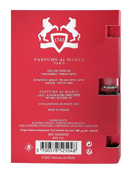 PerumeriaErbelParfumsdeMarlyKalanEDPSamplePróbkaPerfumNiszowychUnisexMężczyzna