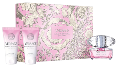 PerfumeriaErbelVersaceBrightCrystalEDTBalsamŻelZestawUpominkowyDlaKobiety