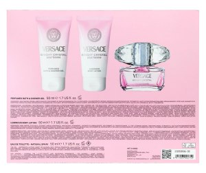 PerfumeriaErbelVersaceBrightCrystalEDTBalsamŻelZestawUpominkowyDlaKobiety