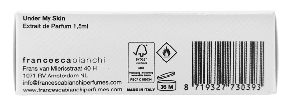 PerumeriaErbelFrancescaBianchiUnderMySkinExtraitEXTSamplePróbkaPerfumNiszowychUnisex