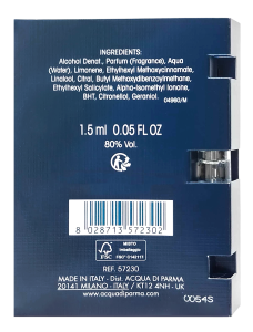 PerumeriaErbelAcquadiParmaBluMediterraneoBergamottodiCalabriaEDTSamplePróbkaPerfumNiszowychUnisex
