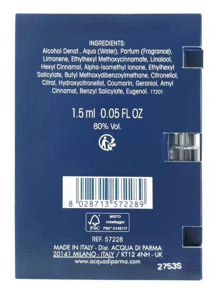 PerumeriaErbelAcquadiParmaBluMediterraneoFicodiAmalfiEDTSamplePróbkaPerfumNiszowychUnisex