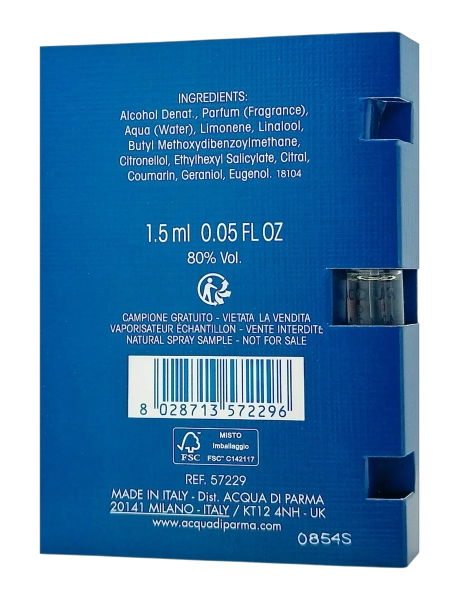 PerumeriaErbelAcquadiParmaBluMediterraneoMirtoDiPanareaEDTSamplePróbkaPerfumNiszowychUnisex