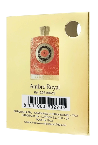 PerfumeriaErbelAtkinsonsAmbreRoyalParfumIntenseFlakonPerfumNiszowychMiniatura