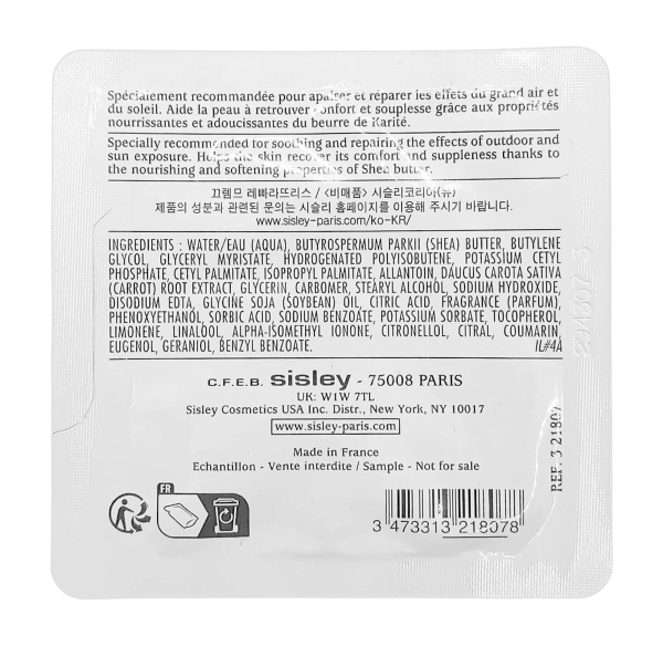 PerfumeriaErbelSisleyRestorativeFacialCreamKaritekremregenerującydotwarzyZestawSaszetekPróbek