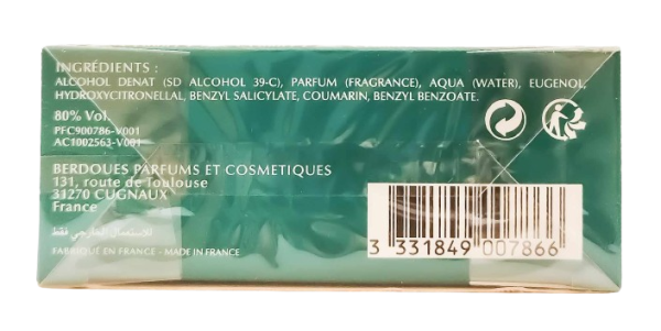 BerdouesHojaDeCubaEDP100mlPerfumeriaErbel