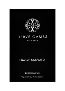 PerumeriaErbelHerveGambsParisOmbr SauvageEDPSamplePróbkaPerfum