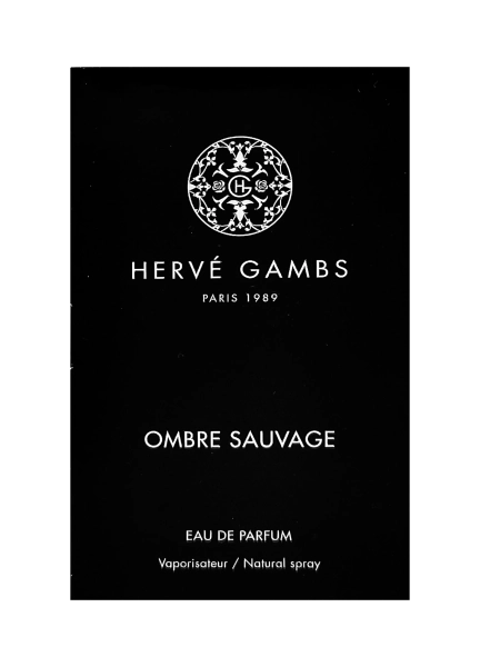 PerumeriaErbelHerveGambsParisOmbr SauvageEDPSamplePróbkaPerfum