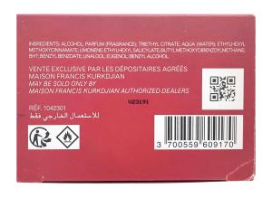 PerfumeriaErbelMaisonFrancisKurkdjianBaccaratRouge540EXTNiepełnyFlakonPerfum