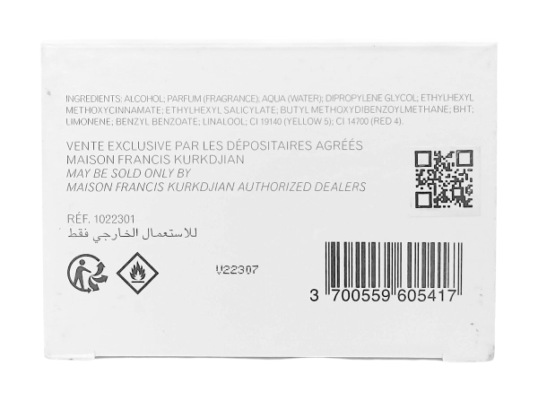 PerfumeriaErbelMaisonFrancisKurkdjianBaccaratRouge540EDPNiepełnyFlakonPerfum