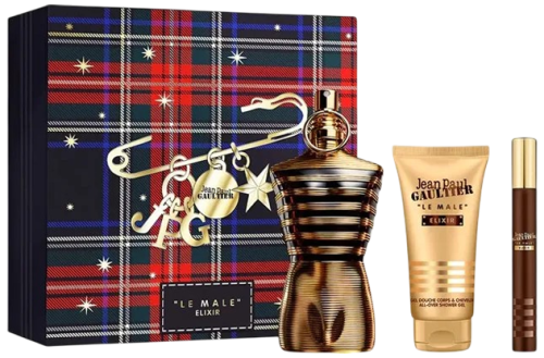 jean paul gaultier le male elixir ekstrakt perfum 125 ml  tester zestaw  