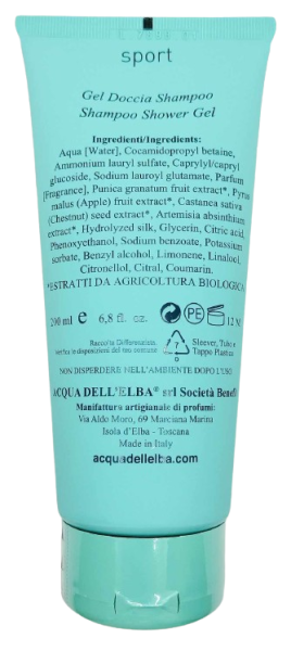 AcquaDellElbaSportGelPerfumowanyŻelPodPysznicPerfumeriaErbel