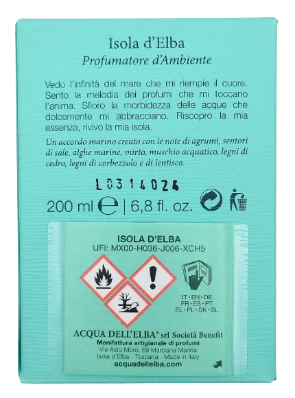 AcquadellElbaIsolaElbadyfuzorzapachowydopomieszczeńPerfumeriaErbel