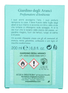 AcquadellElbaGiardinodegliArancidyfuzorzapachowydopomieszczeńPerfumeriaErbel