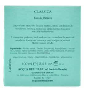 AcquaDellElbaClassicaUomoEDPPerfumeriaErbel