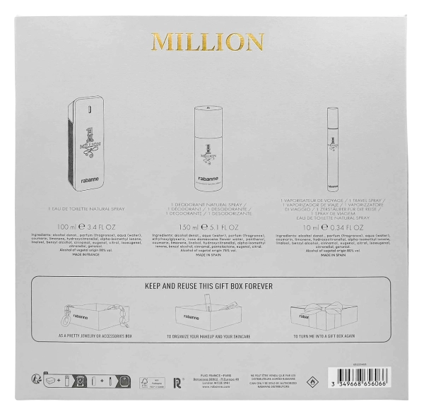 PacoRabanne1MillionEDTWodaToaletowaZestawPrezentowyPerfumeriaErbel