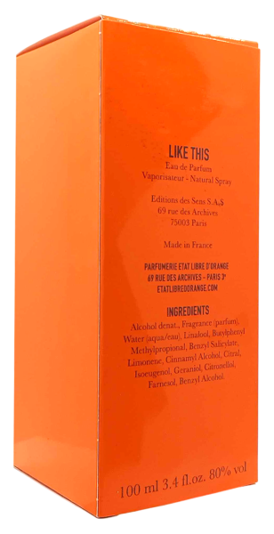 PerfumeriaErbelEtatLibred'OrangeLikeThisEDPFlakonPerfumNiszowychUnisex