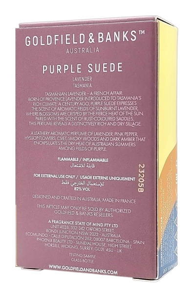 PerumeriaErbelGoldfield&amp;BanksAustraliaPurpleSuedePerfumePróbkaPerfumNiszowychUnisex