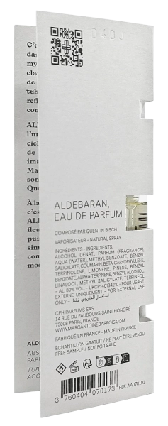 PerumeriaErbelMarc-AntoineBarroisAldebaranEDPSamplePróbkaPerfumNiszowychUnisex