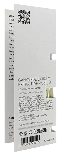 PerumeriaErbelMarc-AntoineBarroisGanymedeExtraitEXTSamplePróbkaPerfumNiszowychUnisex